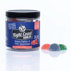 10mg Right Coast Nano Delta-9 THC Mixed Fruit 30ct Jar - 32ct case