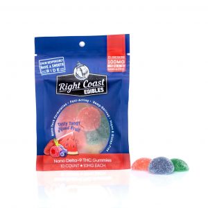 10mg Right Coast Nano Delta-9 THC Mixed Fruit 10ct Bag - 30ct case